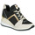 Skor Dam Sneakers MICHAEL Michael Kors GEORGIE Svart / Beige / Guldfärgad