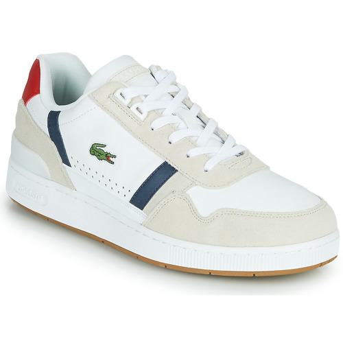 Skor Herr Sneakers Lacoste T-CLIP 0120 2 SMA Vit / Marin / Röd