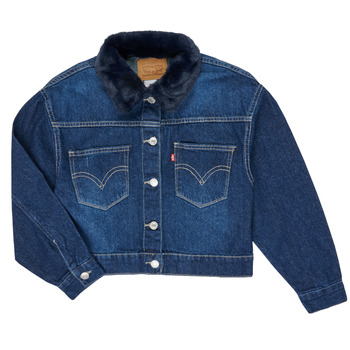 textil Flickor Jeansjackor Levi's OVERSIZED TRUCKER Blå