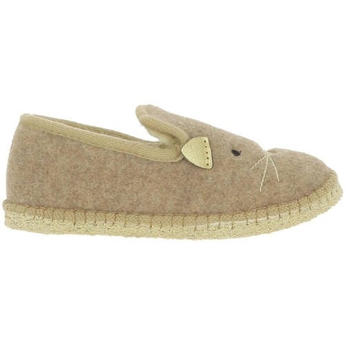 Skor Dam Tofflor La Maison De L'espadrille BRODEE Beige