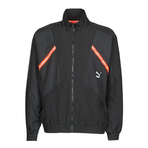 textil Herr Sweatjackets Puma WVN JACKET Svart / Röd