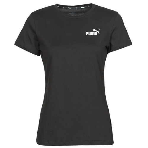 textil Dam T-shirts Puma ESS LOGO TEE Svart