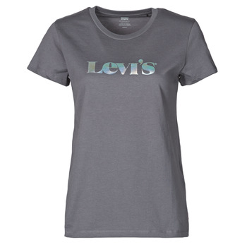 textil Dam T-shirts Levi's THE PERFECT TEE Svart