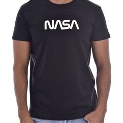 textil Herr T-shirts & Pikétröjor Nasa BIG WORM O NECK Svart