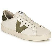 Skor Dam Sneakers Victoria BERLIN PIEL CONTRASTE Vit / Kaki