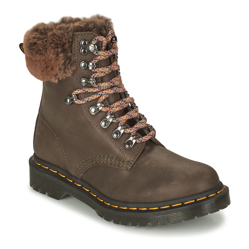 Skor Dam Boots Dr. Martens 1460 SERENA COLLAR Brun