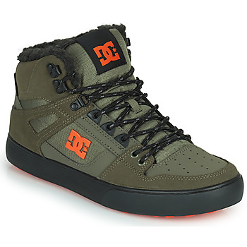 Skor Herr Höga sneakers DC Shoes PURE HIGH-TOP WC WNT Kaki / Svart