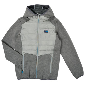 textil Pojkar Vindjackor Jack & Jones JCOTOBY HYBRID JACKET Grå