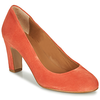 Skor Dam Pumps JB Martin LINDA Chevre / Sammet / Orange