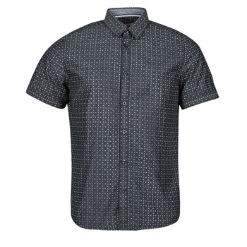 textil Herr Kortärmade skjortor Tom Tailor FITTED PRINTED SHIRT Marin