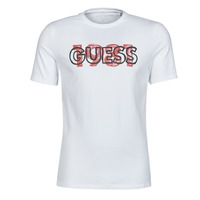 textil Herr T-shirts Guess ORWELL CN SS TEE Vit