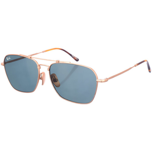 Klockor & Smycken Solglasögon Ray-ban RB813691365858 Guldfärgad