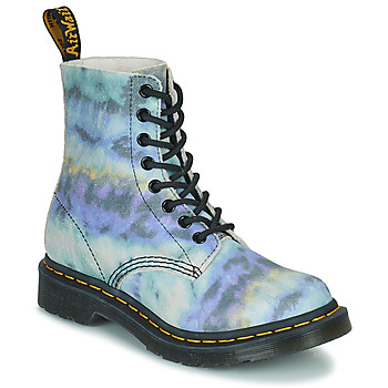 Skor Dam Boots Dr. Martens 1460 Pascal Purple Summer Tye and Dye Blå