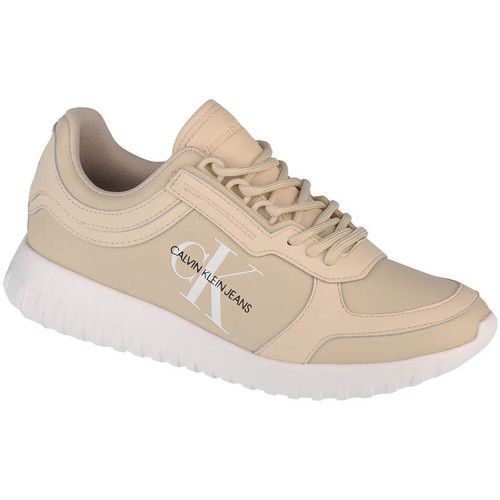 Skor Dam Sneakers Calvin Klein Jeans Runner Laceup Beige