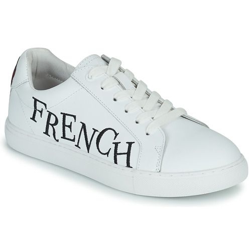 Skor Dam Sneakers Bons baisers de Paname SIMONE MOULIN ROUGE FRANCH CANCAN Vit / Röd / Blå