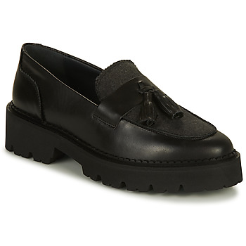 Skor Dam Loafers JB Martin FAUSTINE Kalv / Svart / Filt