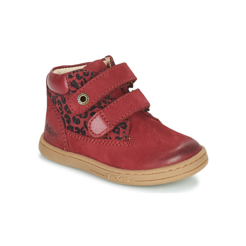 Skor Flickor Boots Kickers TACKEASY Bordeaux / Leopard