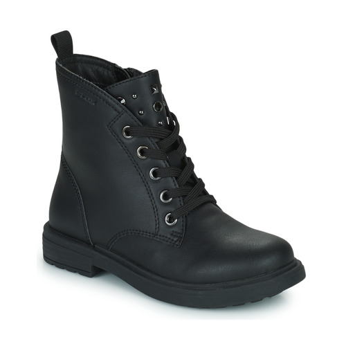 Skor Flickor Boots Geox J ECLAIR GIRL Svart