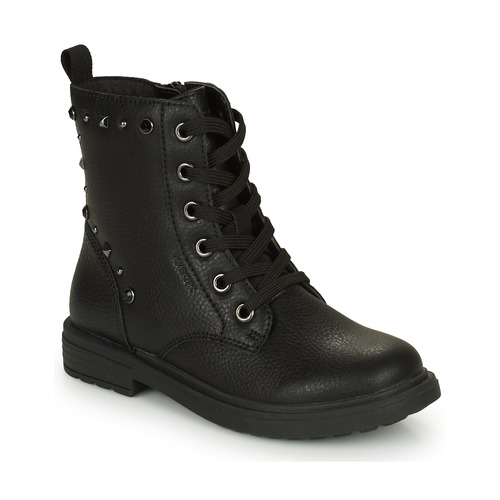 Skor Flickor Boots Geox J ECLAIR GIRL Svart