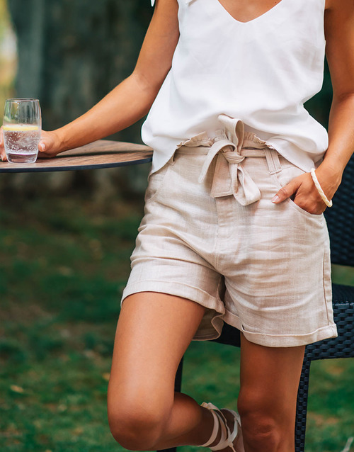 textil Dam Shorts / Bermudas Céleste AMANDINE Guldfärgad