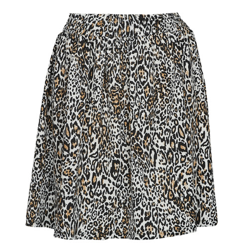 textil Dam Kjolar Vila VICAIA HW SKIRT Leopard