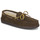 Skor Herr Loafers Minnetonka PILE LINED HARDSOLE Brun