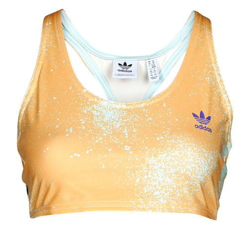 textil Dam Sport-BH adidas Originals AOP BRA TOP Beige