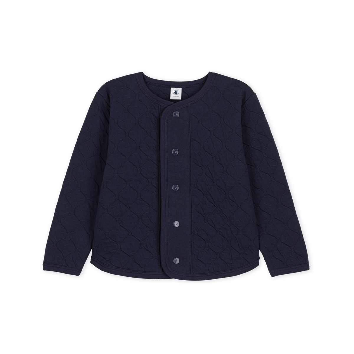 textil Flickor Koftor / Cardigans / Västar Petit Bateau CORA Marin