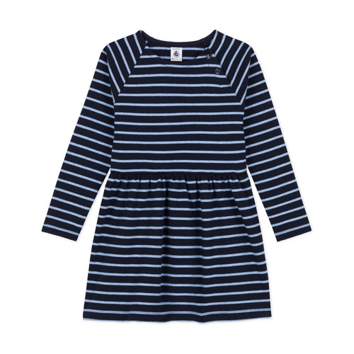 textil Flickor Korta klänningar Petit Bateau CAJOLINE Marin