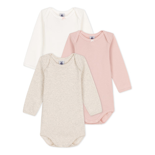 textil Flickor Pyjamas/nattlinne Petit Bateau LOT 3 BODY Flerfärgad