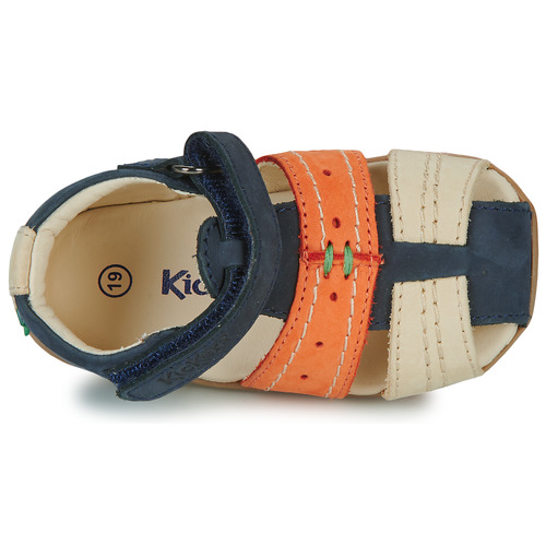 Kickers BIGBAZAR-2 Marin / Korall / Beige