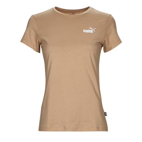 textil Dam T-shirts Puma ESS EMBROIDERY Beige