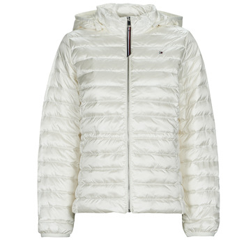 textil Dam Täckjackor Tommy Hilfiger FEMININE LW DOWN JACKET Vit