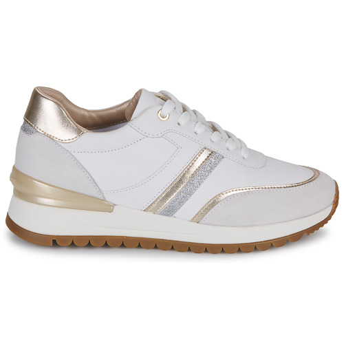 Geox D DESYA Vit / Beige / Guldfärgad