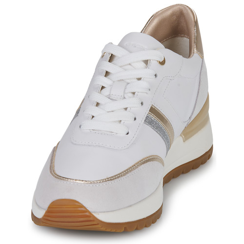 Geox D DESYA Vit / Beige / Guldfärgad