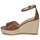 Skor Dam Sandaler Lauren Ralph Lauren HAANA-ESPADRILLES-WEDGE Cognac