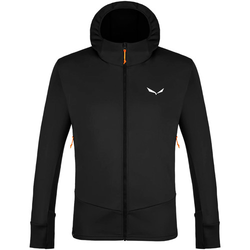 textil Herr Fleecetröja Salewa Puez Polarlite Hooded Jacket Men 28521-0910 Svart