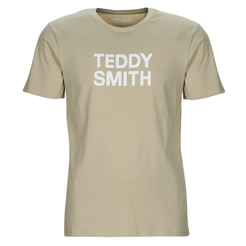 textil Herr T-shirts Teddy Smith TICLASS BASIC MC Beige