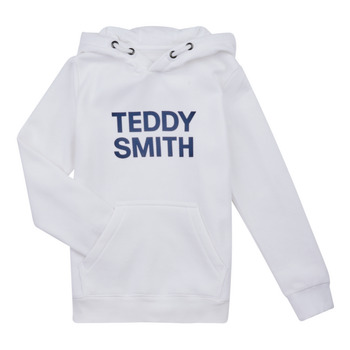 textil Pojkar Sweatshirts Teddy Smith SICLASS HOODY Vit