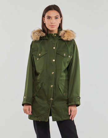 textil Dam Parkas MICHAEL Michael Kors RMVBL FX FUR CLR ANORAK Kaki