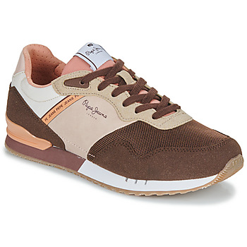 Skor Dam Sneakers Pepe jeans LONDON TAWNY W Brun / Rosa