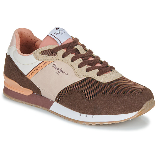 Skor Dam Sneakers Pepe jeans LONDON TAWNY W Brun / Rosa