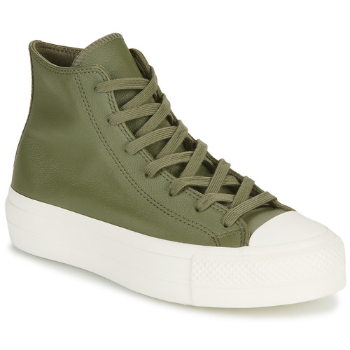 Skor Dam Höga sneakers Converse CHUCK TAYLOR ALL STAR LIFT Kaki