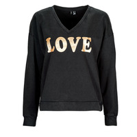 textil Dam Sweatshirts Vero Moda VMCAROLA L/S SWEAT JRS BTQ Svart