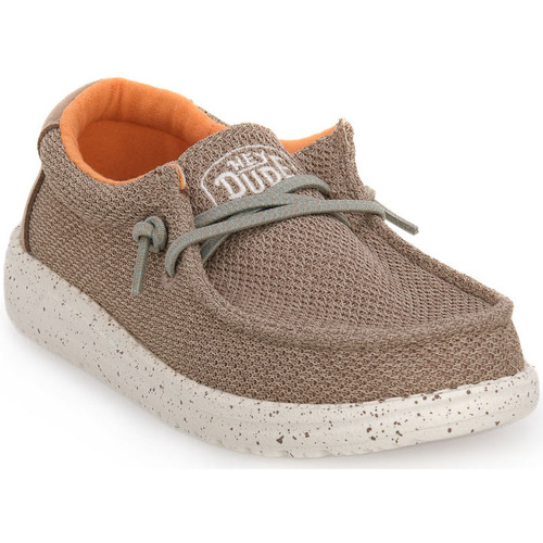 Skor Pojkar Sneakers HEYDUDE 2AS WALLY YOUTH SOX K Beige