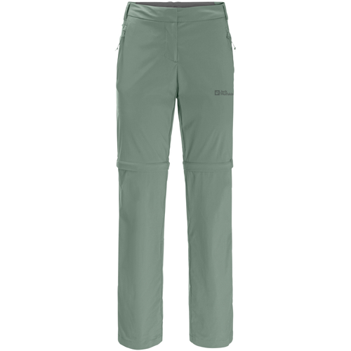 textil Dam Joggingbyxor Jack Wolfskin Glastal Zip Off Pants W Grön