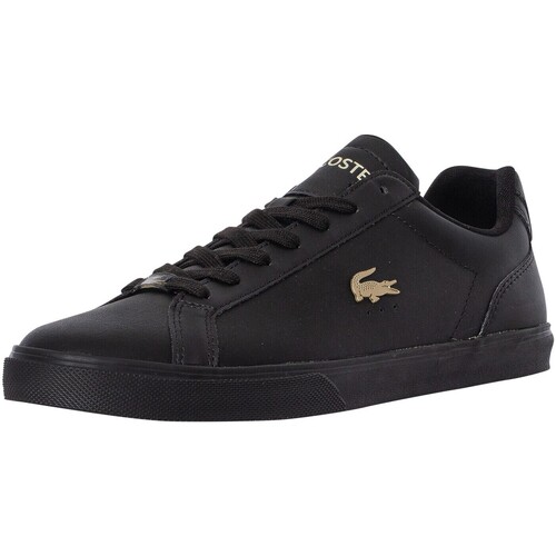 Skor Herr Sneakers Lacoste Lerond Pro 123 3 CMA Läder Trainers Svart