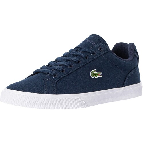 Skor Herr Sneakers Lacoste Lerond Pro BL 123 1 CMA Canvas Trainers Blå