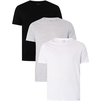 textil Herr T-shirts Lacoste 3-pack Essentials Lounge T-shirt Flerfärgad