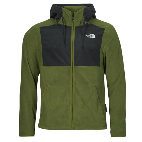 textil Herr Fleecetröja The North Face HOMESAFE FULL ZIP FLEECE HOODIE Kaki / Svart